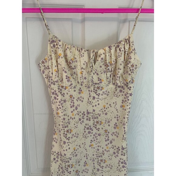 Quiet Storm Yellow Floral Mini Sundress Size Small - Picture 2 of 10